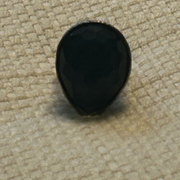 Ippolita Rock Candy Ring with Blue Topaz Gem and Hammered Silver body - Picture 8 of 11